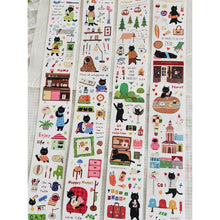 Load image into Gallery viewer, Travel Cats Sticker Tape Springforth cute cat stickers planner bullet journal sticker
