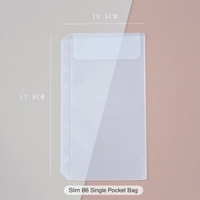 Load image into Gallery viewer, sticker-collecting-album zip lock bag-a6-slim-b6-single-pocket-bag-journal material organiser