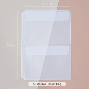 sticker-collecting-album-with-ring-binder-white-a5-double-pocket-bag-journal material organiser