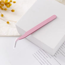Load image into Gallery viewer, scrapbook tweezer straight point curved point bullet journal accesories pink 