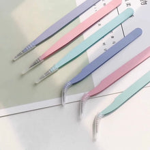 Load image into Gallery viewer, scrapbook tweezer straight point curved point bullet journal accesories