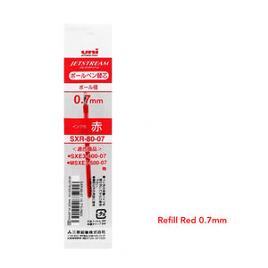 unibazl jetstream multi pen refill red 0.7mm