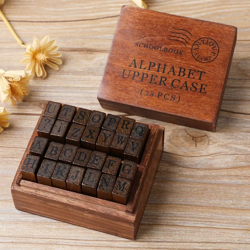 Artemio Stamps Set Alphabet Upper Case-2cm Wood Frame TOOLS To LIVEBY ...