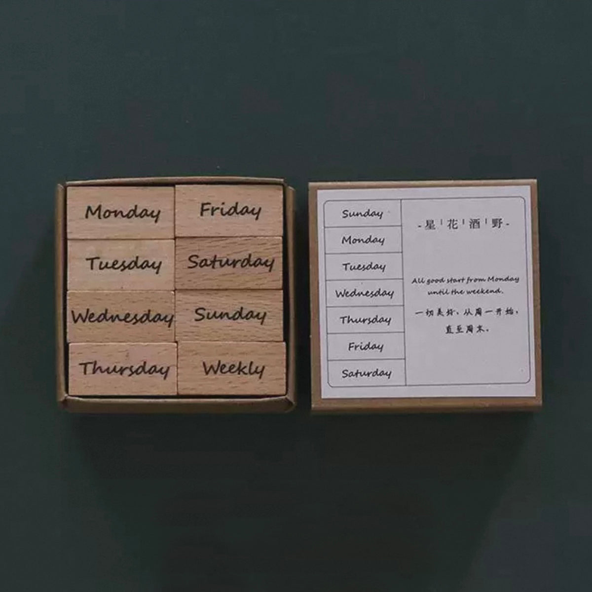 Weekly Planner Stamp Set – Hedgehog Journals