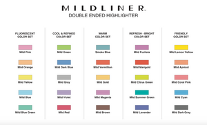 Zebra Mildliner Highlighter Blue Pink Yellow Pack | 3x5 Sets 15 Colour Bundle