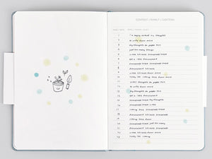 PAPERIDEAS Bullet Journal A5 Dotted Notebook Index Page