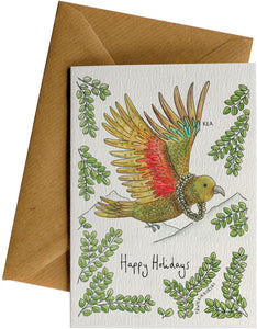 Kea Happy Holidays Card A6 Little Difference