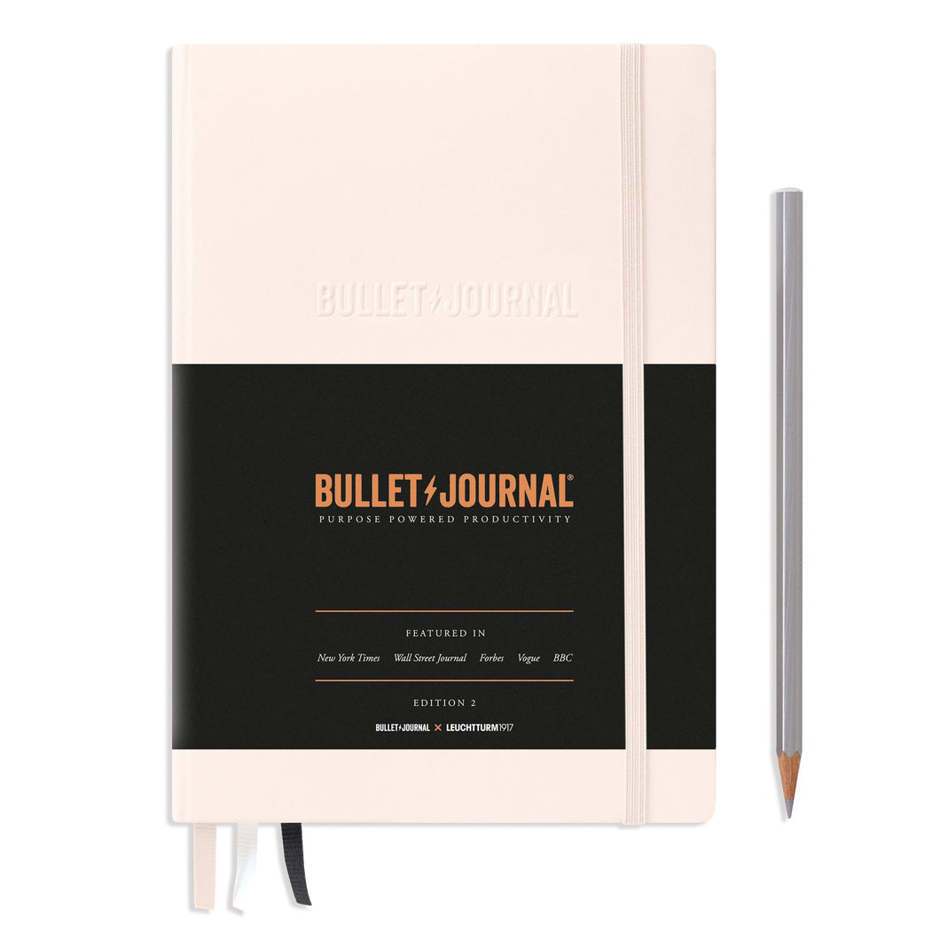 Leuchtturm1917 Bullet Journal Edition 2 | A5 Medium Dotted Notebook 120gsm Blush