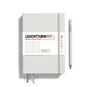 Leuchtturm1917 New Natural Colours Dotted Notebook Medium A5 Bullet Journal light grey