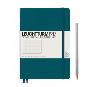 Leuchtturm1917 Dotted Notebook Medium A5 Bullet Journal Pacific Green