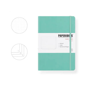 PAPERIDEAS Bullet Journal A5 Dotted Notebook Numbered Pages mint