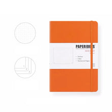 Load image into Gallery viewer, PAPERIDEAS Bullet Journal A5 Dotted Notebook Numbered Pages Orange