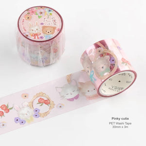 PET washi tape pinky cutie animals bullet journal scrapbook stickers