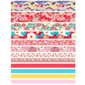 Washi Tape Japanese Style Sakura Pink Bullet Journal Decoration Scrapbooking Set of 12