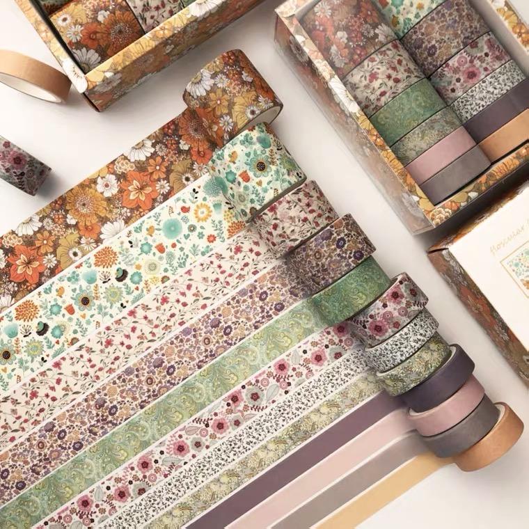  37 Rolls Vintage Washi Tape Set - Decorative Tape Floral  Butterfly Mushroom Botanical,Adhesive Tape for Journaling  Supplies,Scrapbooking,Junk Journal Supplies5/8/10/15/30/75mm Wide9.84ft  Long/Roll : Arts, Crafts & Sewing