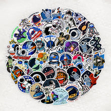 Load image into Gallery viewer, Astronaut Stickers 50 Pcs Funky Sticker bullet journal scrapbooking hobonichi space galaxy universe bujo sticker