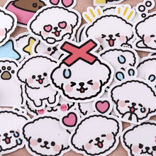 Load image into Gallery viewer, Bichon Dog Stickers 40 Pcs bullet journal sticker scrapbook sticker hobonichi planner sticker