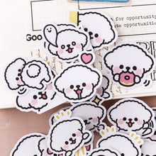 Load image into Gallery viewer, Bichon Dog Stickers 40 Pcs bullet journal sticker scrapbook sticker hobonichi planner sticker