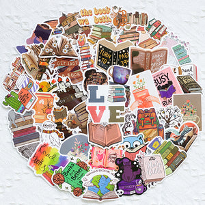 book sticker bullet journal scrapbook sticker hobonichi happy planner sticker laptop iPad sticker luggage suitcase stickers 50 pcs bujo supply