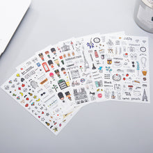 Load image into Gallery viewer, Doodle Stickers hobonichi tmmc bullet journal sticker 6 Sheets