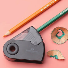 Load image into Gallery viewer, Faber-Castell Pencil Sharpener Sleeve Twin Sharpening Box Black