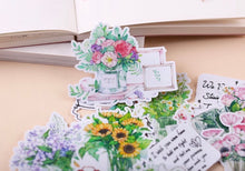 Load image into Gallery viewer, Flower Bouquet Stickers 16Pcs Bullet Journal Scrapbooking Stickers