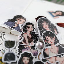 Load image into Gallery viewer, fashion girl stickers 25pcs bullet journal sticker scrapbook sticker planner stickers hobonichi 