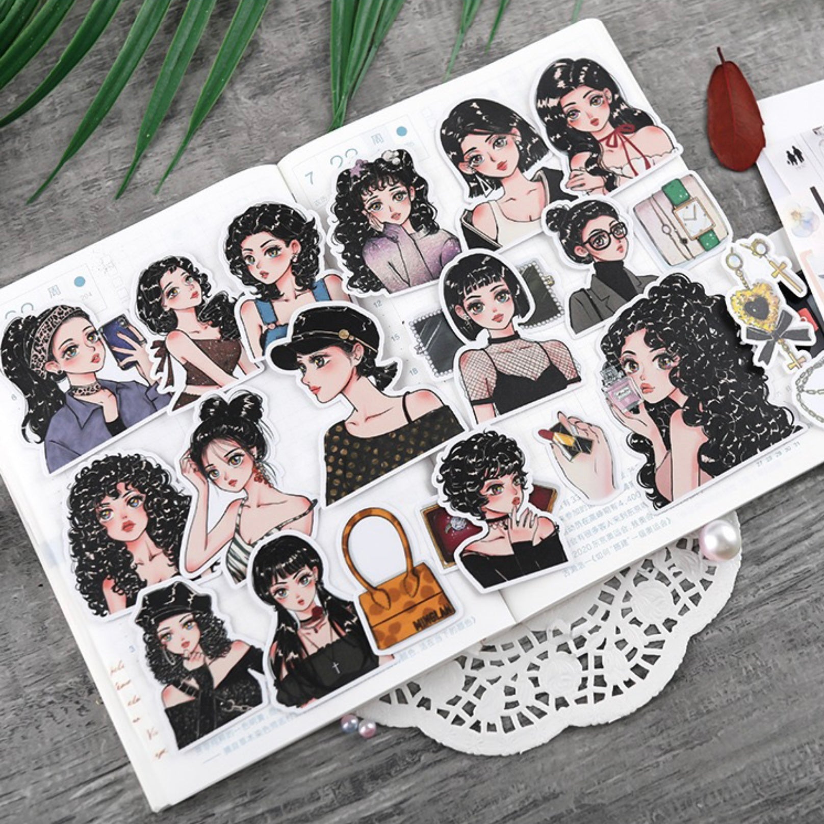 Trendy Fashion Stickers Cute Girly Sticker Sheets -  Finland
