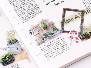 Plant and Decor Bullet Journal Scrapbooking Stickers 28Pcs