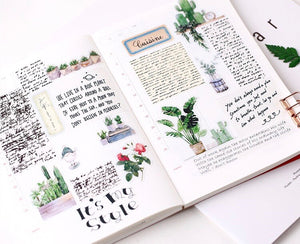 Plant and Decor Bullet Journal Scrapbooking Stickers 28Pcs