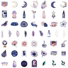 Load image into Gallery viewer, Magical Dreams Purple Sticker Pack 50 Pcs Bullet journal scrapbook Stickers