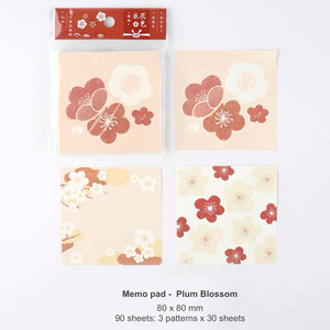 memo_pad_80x80_90_pages_plum_blossom_flowers_junk_journal_scrapbooking_desk_decoration