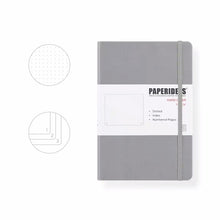 Load image into Gallery viewer, PAPERIDEAS Bullet Journal A5 Dotted Notebook Numbered Pages Grey