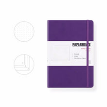 Load image into Gallery viewer, PAPERIDEAS Bullet Journal A5 Dotted Notebook Numbered Pages Purple