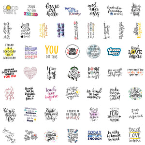 motivational quote stickers 50pcs bullet journal diary scrapbooking