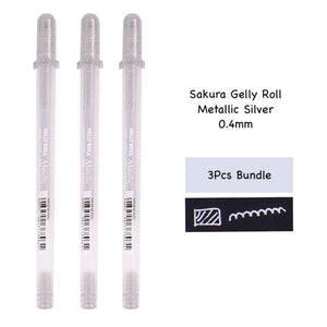 Sakura Gelly Roll silver 0.4mm 3 bundle