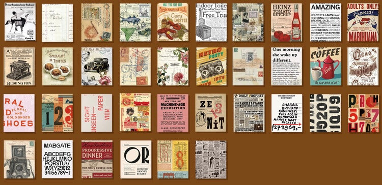 Scrapbook Paper - Vintage Style  365 Sheets – Hedgehog Journals