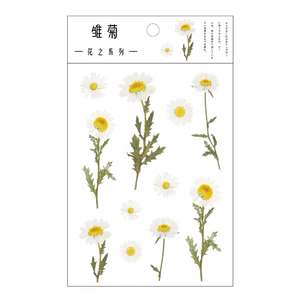 Daisy Flower Stickers 1 sheet