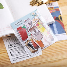 Load image into Gallery viewer, stickers_bubble_tea_boba_27pcs_bullet journal scrapbook stickers
