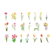 Load image into Gallery viewer, Tulip Flower Stickers bullet journal scrapbooking stickers