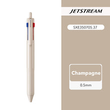 Load image into Gallery viewer, unibazl jetstream multi pen 3 colours bullet journal hobonichi writing pen champagne 0.5mm