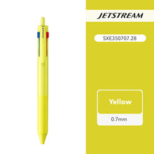 Load image into Gallery viewer, unibazl jetstream multi pen 3 colours bullet journal hobonichi writing pen yellow 0.7mm