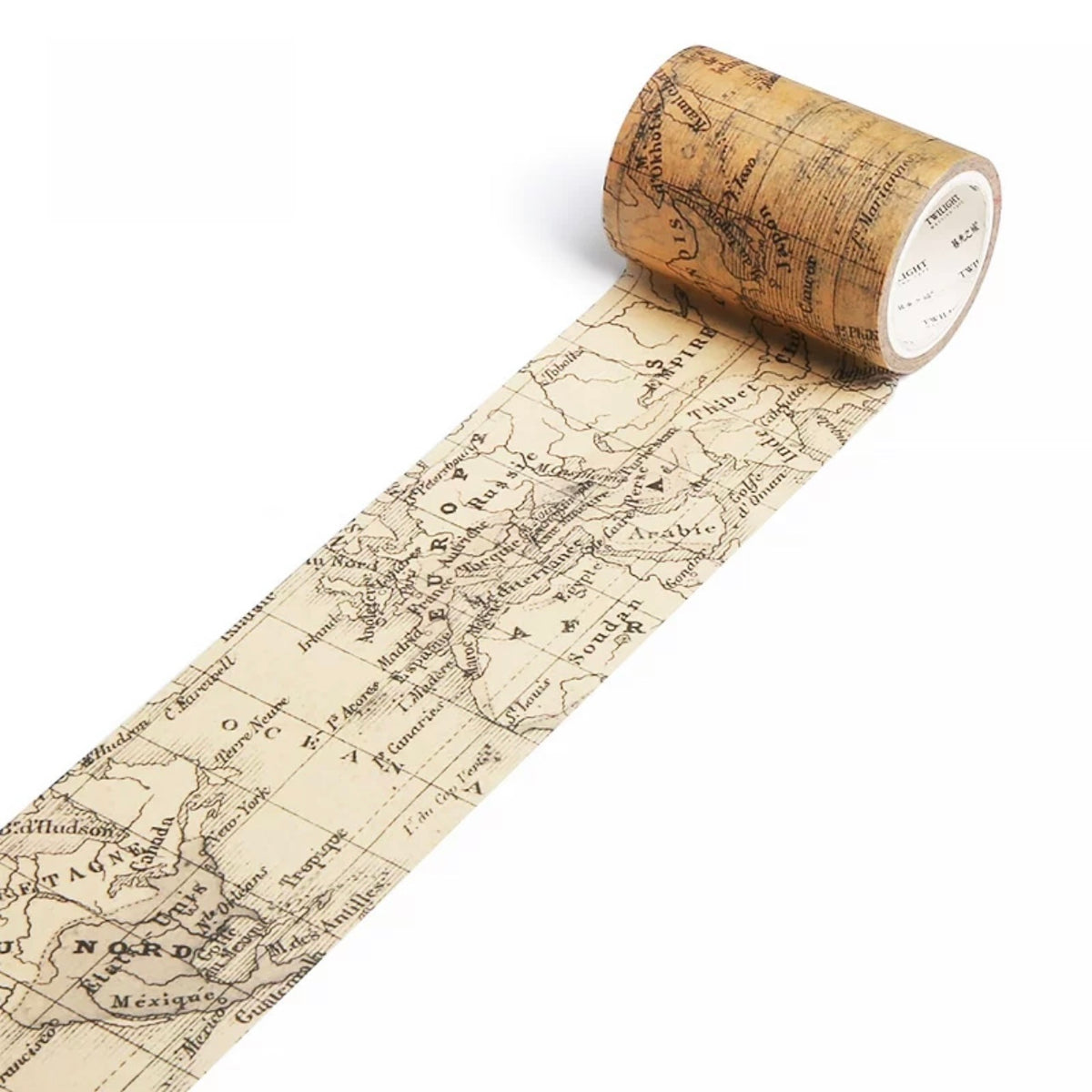 Washi Tape Vintage World Map - Hedgehog Journals - NZ Fast Delivery
