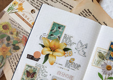 Load image into Gallery viewer, Yellow Flower Stickers sunflowers bullet journal scrapbooking stickers 